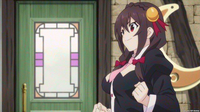 Image result for yunyun gif konosuba